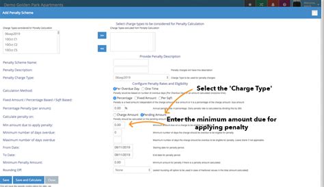 How To Add A Penalty Charge For The Defaulters Anacity Support