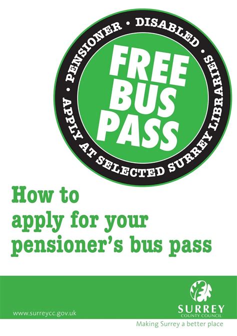 How To Apply For Your Pensioner S Bus Pass Merrow Residents