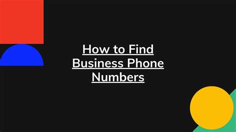 How To Find Business Phone Numbers The Complete Guide Revpilots