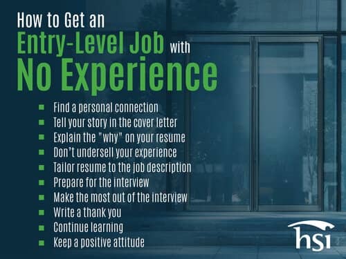 How To Get An Entry Level Job With No Experience Hsi