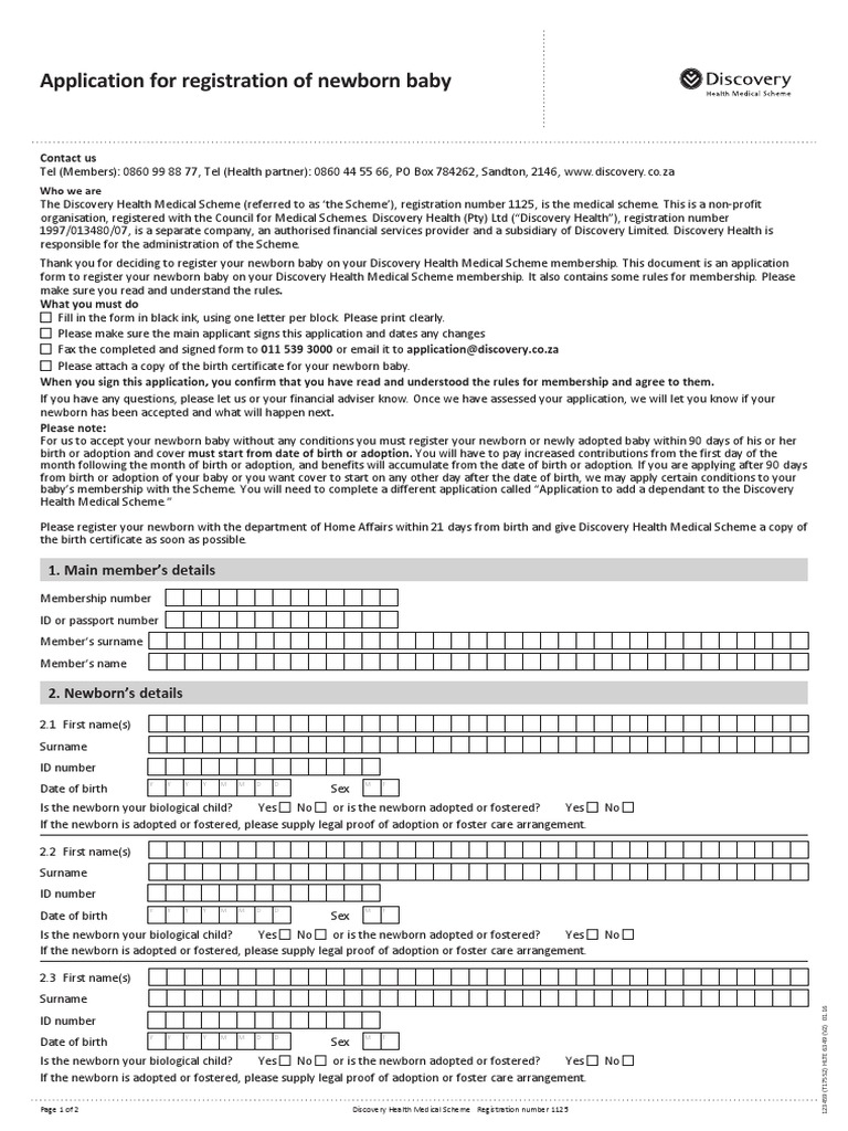 How To Register Newborn