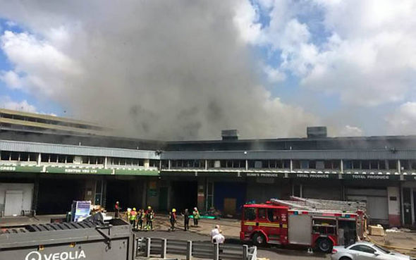 Huge Fire Rages At Birmingham Market Just Yards From Bullring Shopping Centre Uk News