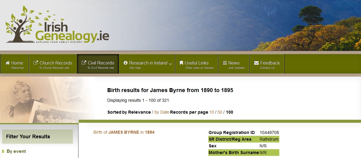 Information On Irish Birth Marriage And Death Certificates