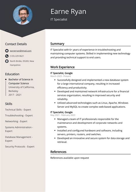 It Support Specialist Cv Sample Guide Entry Level Senior Jobs