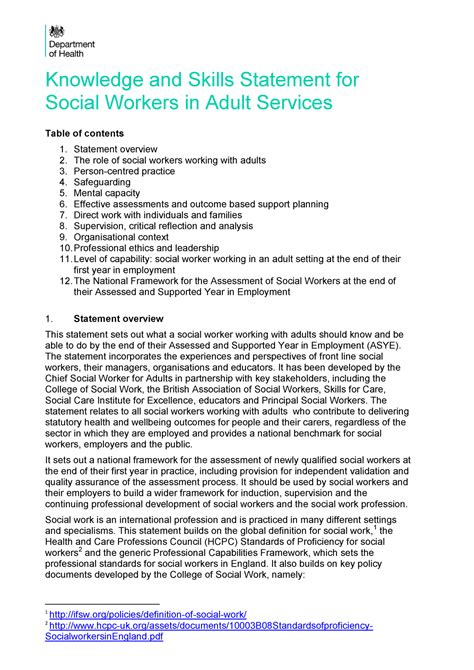 Kss Social Work Adults