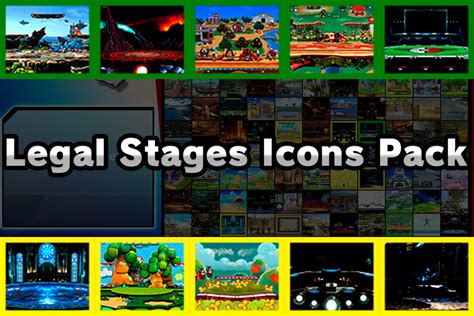 Legal Stages Icons Pack Super Smash Bros Ultimate Mods