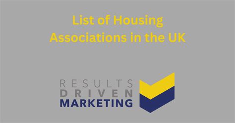 List Of Uk Housing Associations