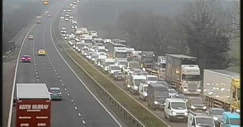 Live M6 Traffic Updates As Overturned Vehicle Shuts Motorway Near