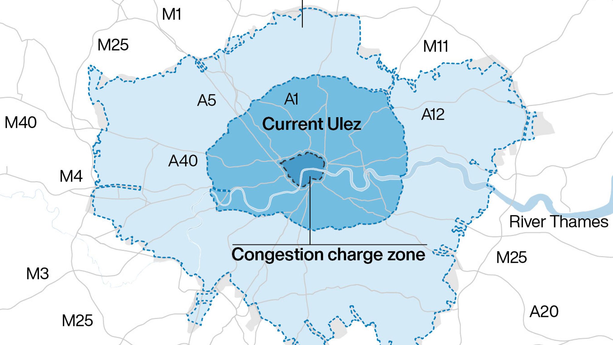 London Ulez Where The Expanded Greater London Zone Will Cover Why Sadiq Khan Created It And