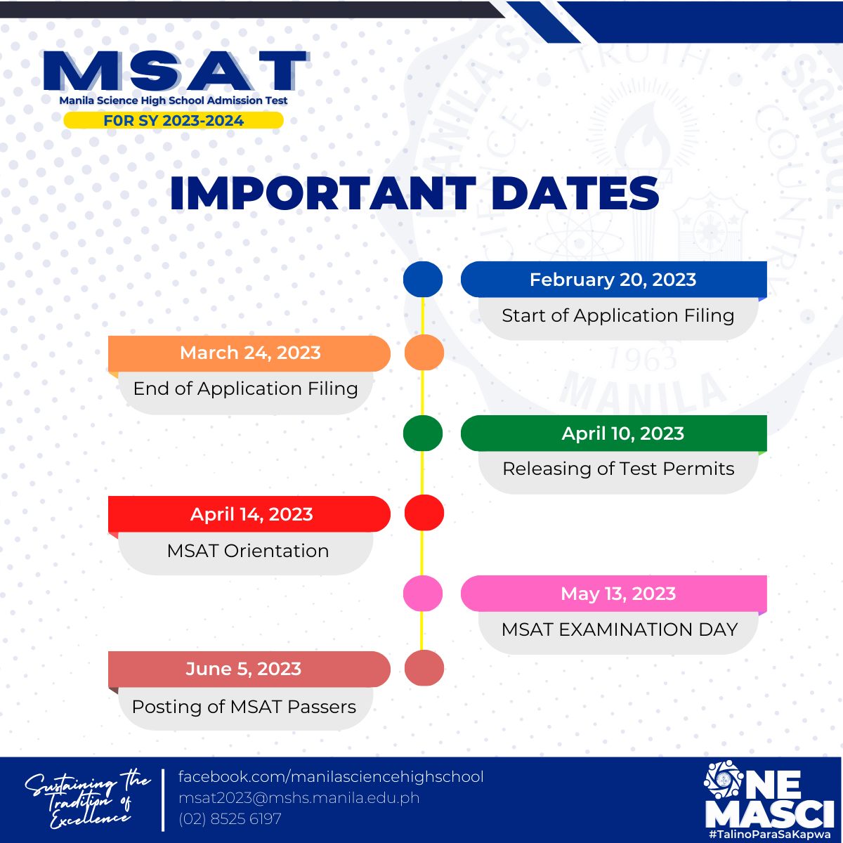 Manila Science High School Admission Test Guidelines For Sy 2023 2024