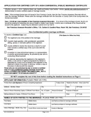 Marriage Certificate Request Ccsf Office Of Assessor Recorder