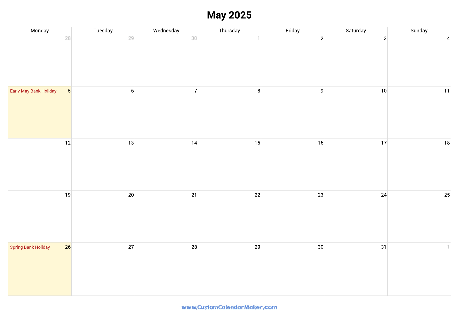 May Half Term 2025 Uk Dates Calendar Lara Wanie