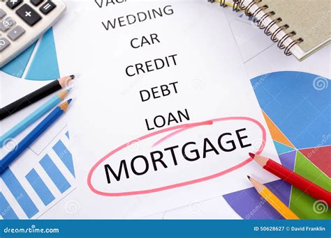 Mortgage Plan House Purchase Savings Stock Image Image Of Document