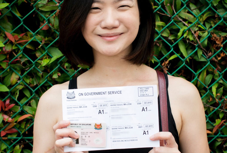 My Polling Card Amp Me Nicole Seah Votes In Marine Parade Grc Mothership Sg News From