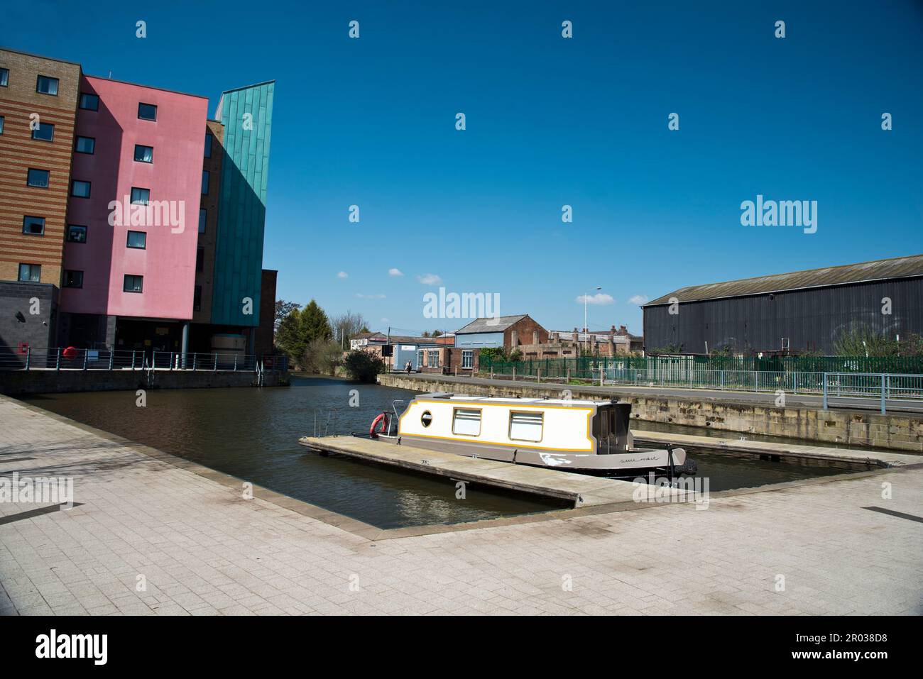 Narrow Boat And The Loughborough Canal Basin On The Grand Union Canal Loughborough