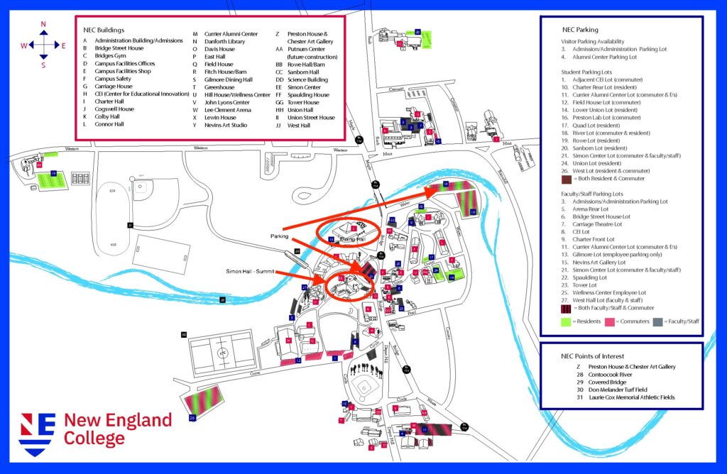 Nec Campusmap Parking Pdf Secure The Grid