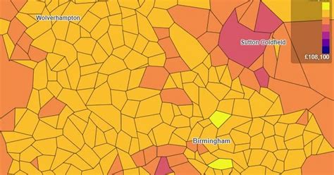 New Map Reveals Poshest And Poorest Areas Of Midlands As Richest Earn More Than Double Birmingham Live