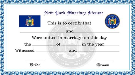 Ny State Marriage License Nys Marriage License Ny Marriage License