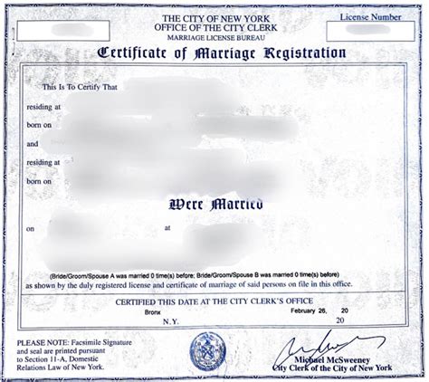 Nys Extended Marriage Certificate Services