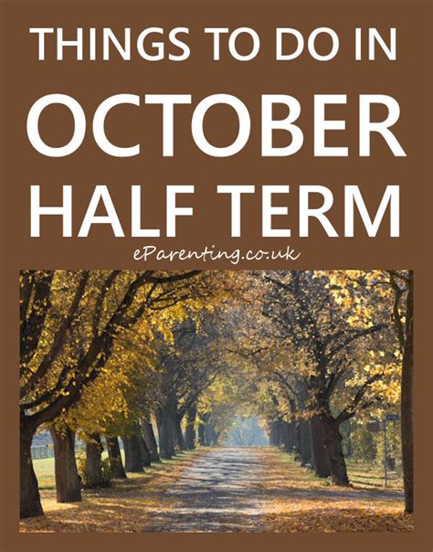 October Half Term Uk