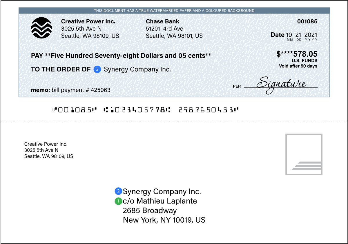 Overview Of How To Display The Correct Information On Your Checks