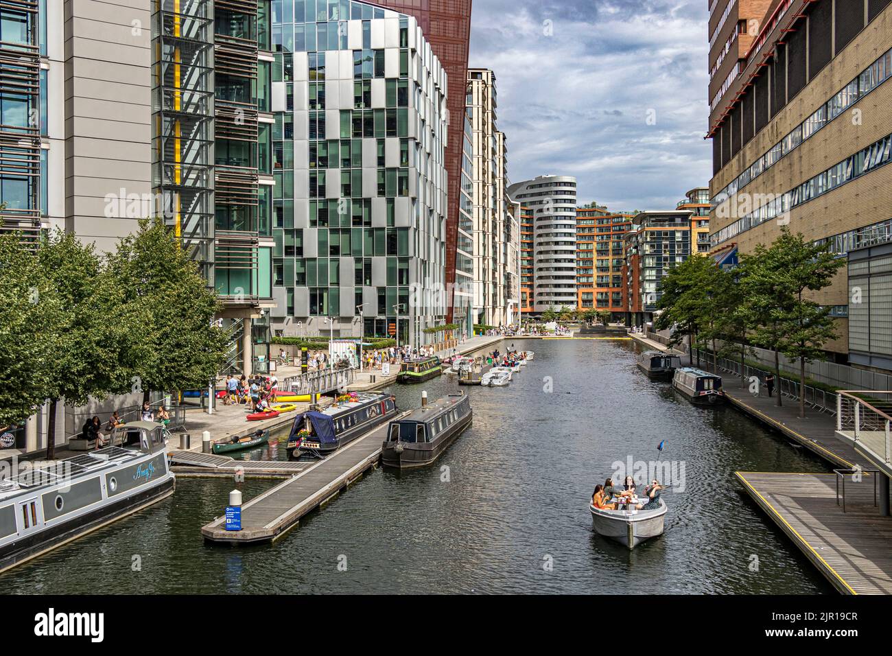 Paddington Basin A Long Canal Basin Surrounded By Apartments Offices And Restaurants