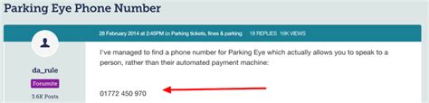 Parking Eye Telephone Number