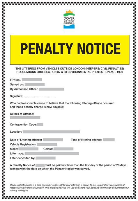 Penalty Notice Gov Uk