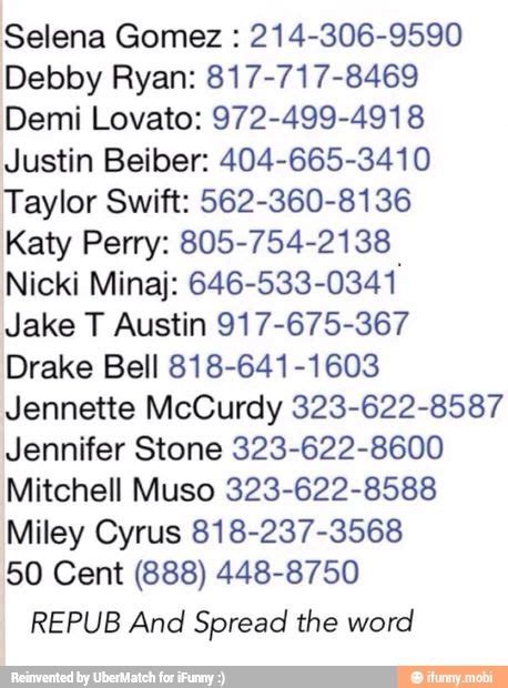 Peoples Phone Numbers To Prank Call