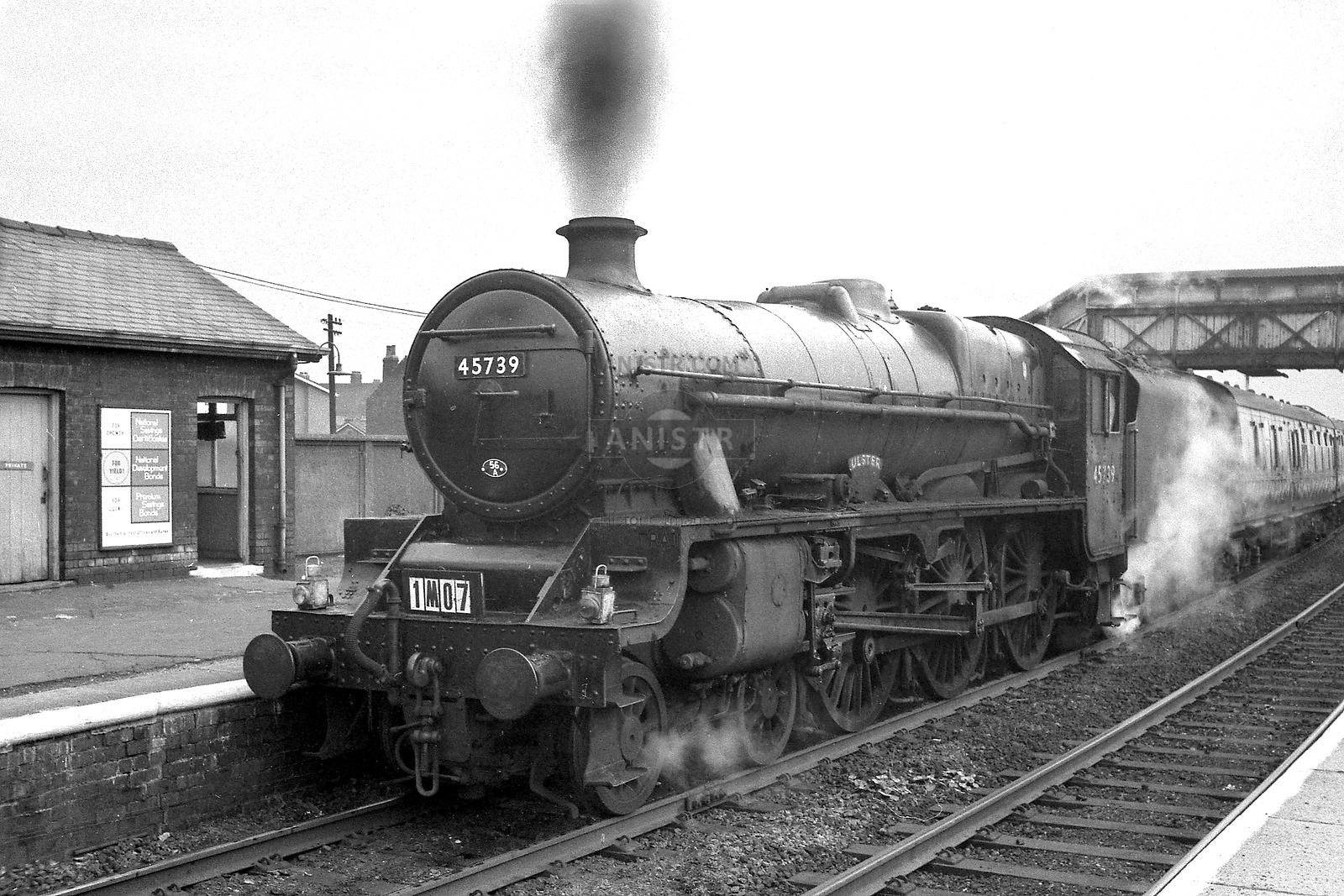 Photo Lms Jubilee 4 6 0 Loco No 45739 Ulster At Tyseley 27 9 69 2 00