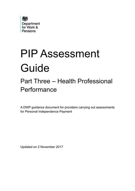 Pip Assessment Tips