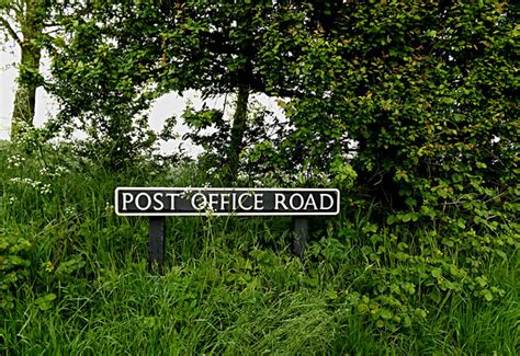 Post Office Road Sign Geographer Geograph Britain And Ireland