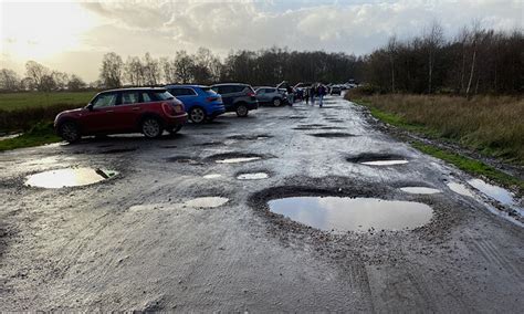 Potholed Car Park Sutton Park Robin Stott Geograph Britain And