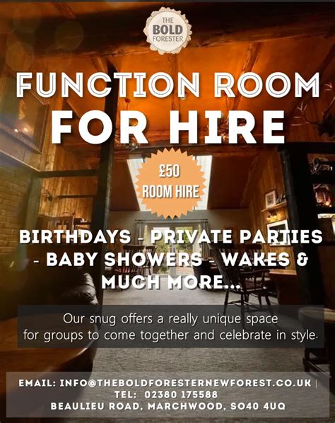 Private Function Room Hire The Bold Forester