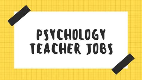 Psychology Teacher Jobs At School Uae R Teachinguae