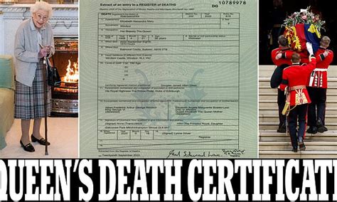 Queen S Death Certificate Released Records Reveal Time And Cause Of