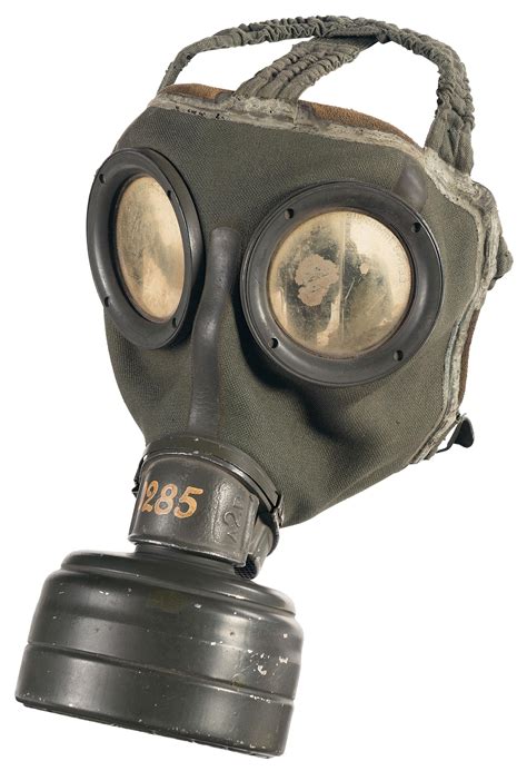 Rare Early World War Ii German Fallschirmjager Gas Mask With