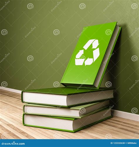 Recyclable Book Concept Stock Illustration Illustration Of Green