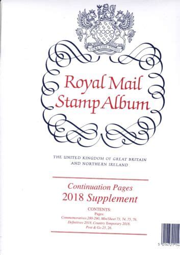 Royal Mail Deluxe 4 Ring Stamp Album Hindgeless Pages For 2018 Ebay