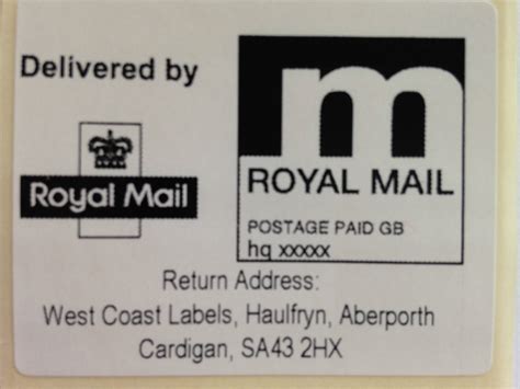 Royal Mail Economy Ppi Labels Return Address On A Roll 50Mm X 40Mm