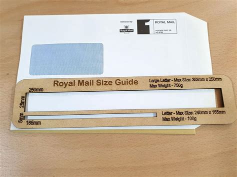 Royal Mail Postage Size Guide Large Small Letter Templates Wooden