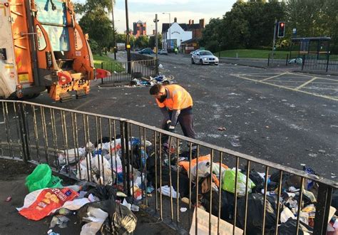 Rubbish Collection Protest Blocks Birmingham Road Bbc News