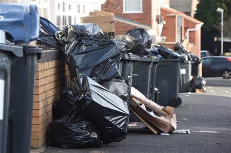 Rubbish Piling Up In Birmingham Streets As Industrial Action Continues