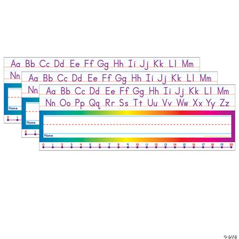 Scholastic Teaching Solutions Alphabet Number Line Standard