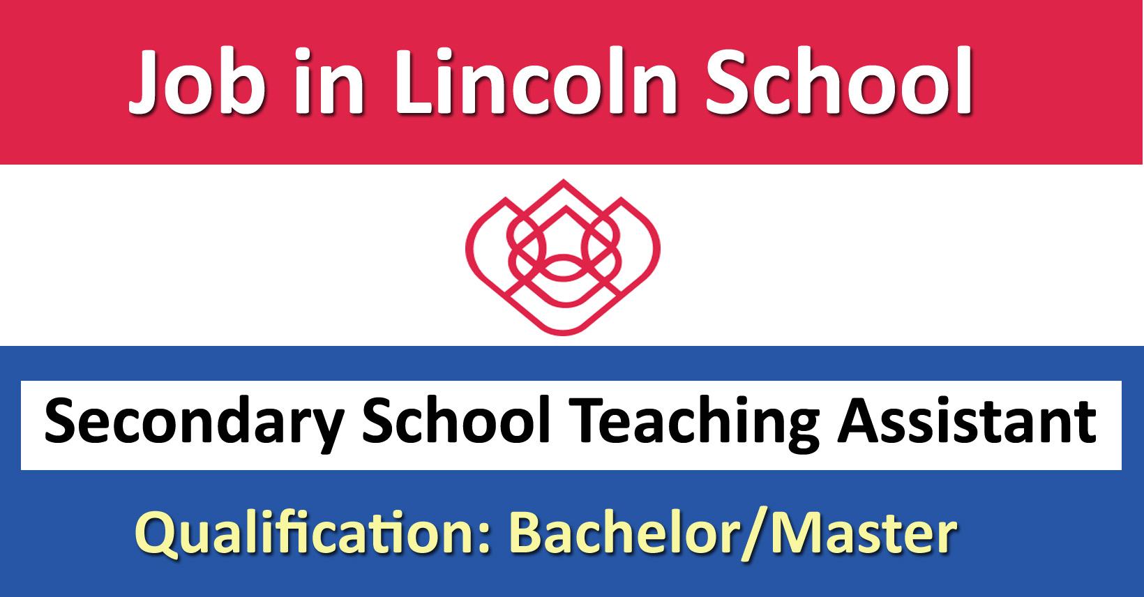 Secondary School Teaching Assistant Job In Nepal Lincoln School