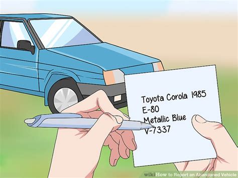 Simple Ways To Report An Abandoned Vehicle 6 Steps