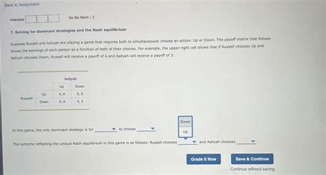 Solved 7 Solving For Dominant Strategies And The Nash Chegg Com