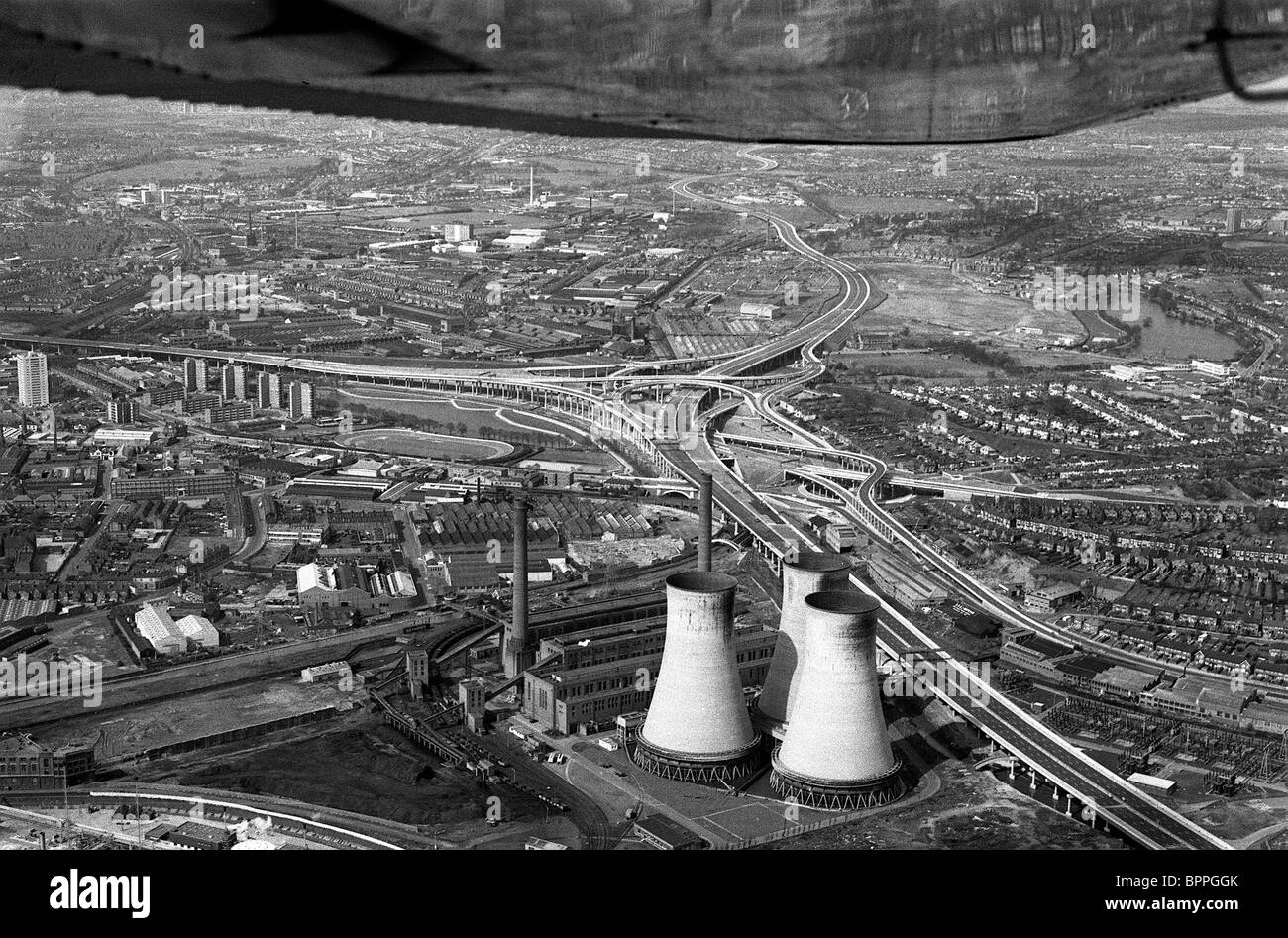 Sortie Spaghetti De L Autoroute M6 Birmingham Angleterre Royaume