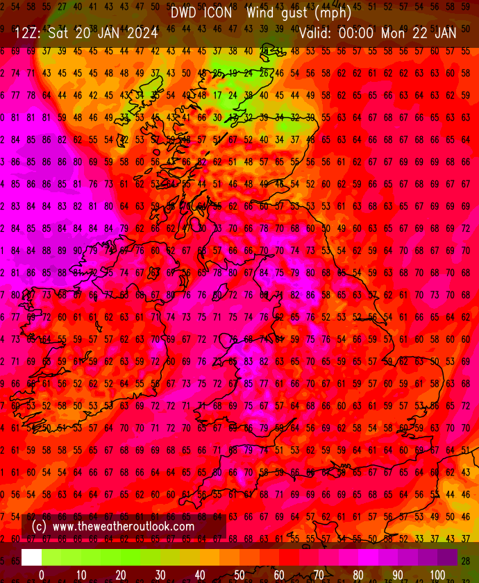 Storm Isha To Batter Uk