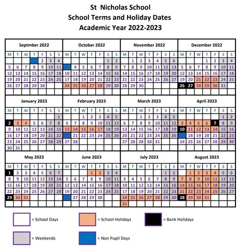 Term Dates For 2022 2023 St Nicholas Secondary Special School